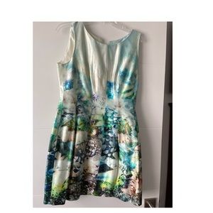 Zara sleeveless  skater flared dress size 6